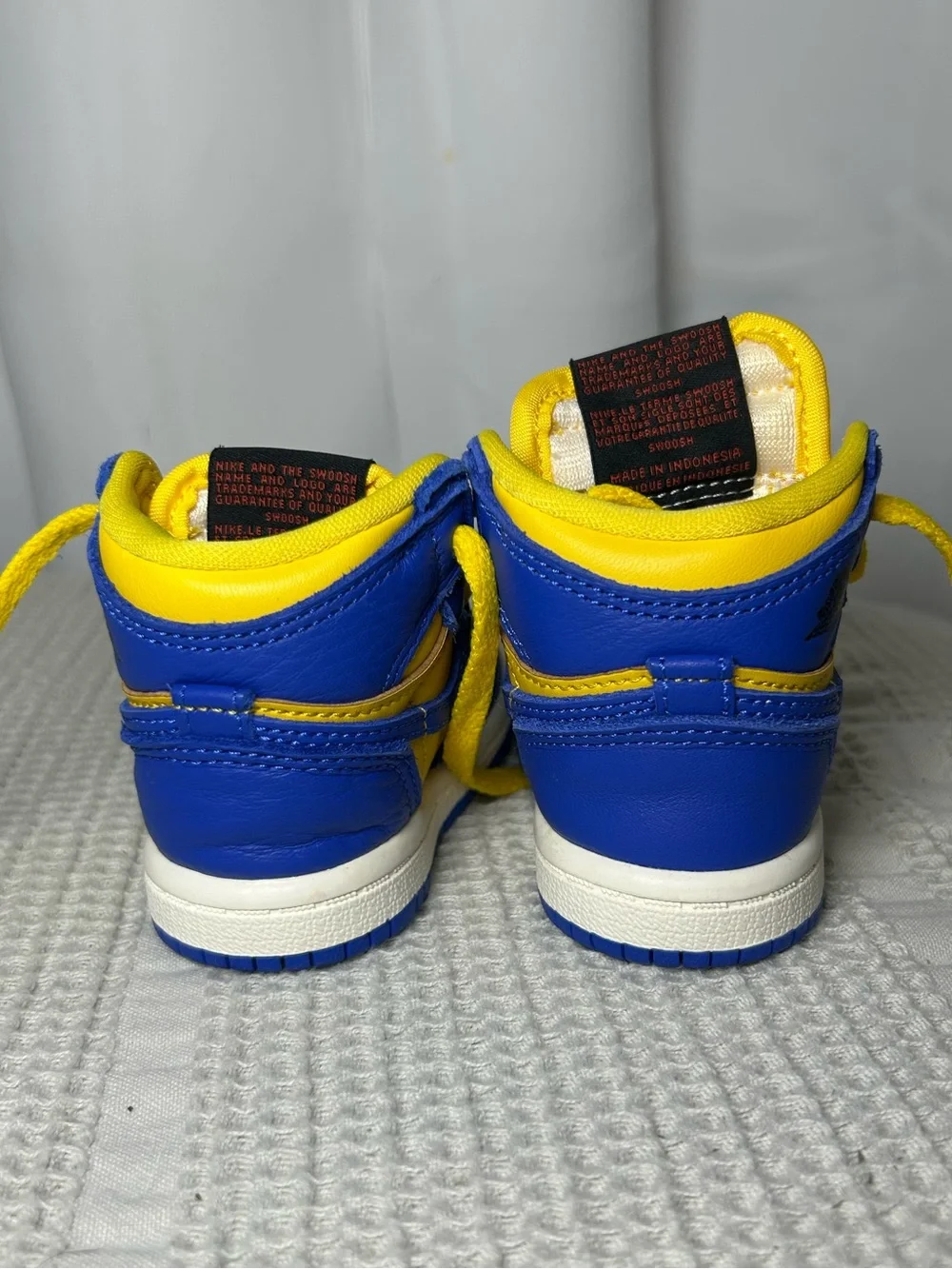 Jordan 1 Baby Laney Retro High Reverse OG Infants Kids Yellow Blue White